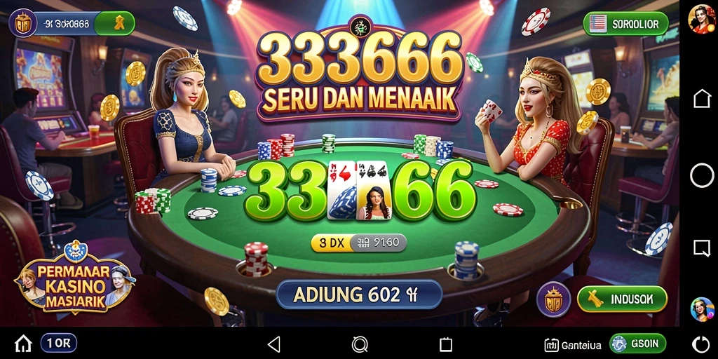 Tampilan gameplay seru dan menarik di 333666.
