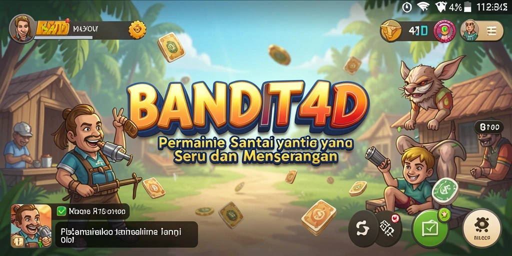 Screenshot utama BANDIT4D menunjukkan gameplay seru dan menarik.
