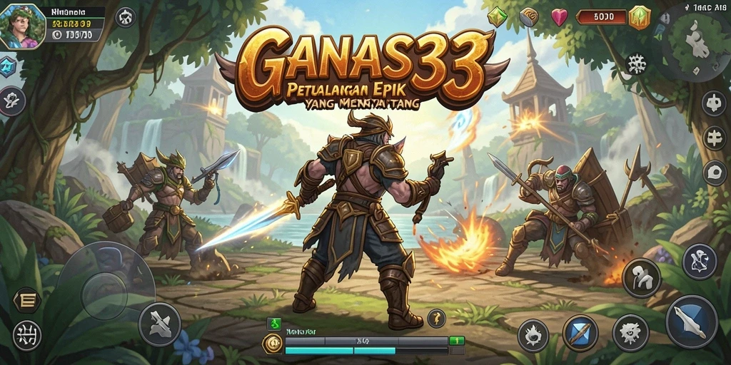 Tangkapan layar GANAS33 menampilkan aksi mendebarkan dari gameplay petualangan.