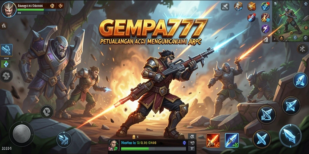 Tampilan aksi seru dalam gameplay ARPG GEMPA777.