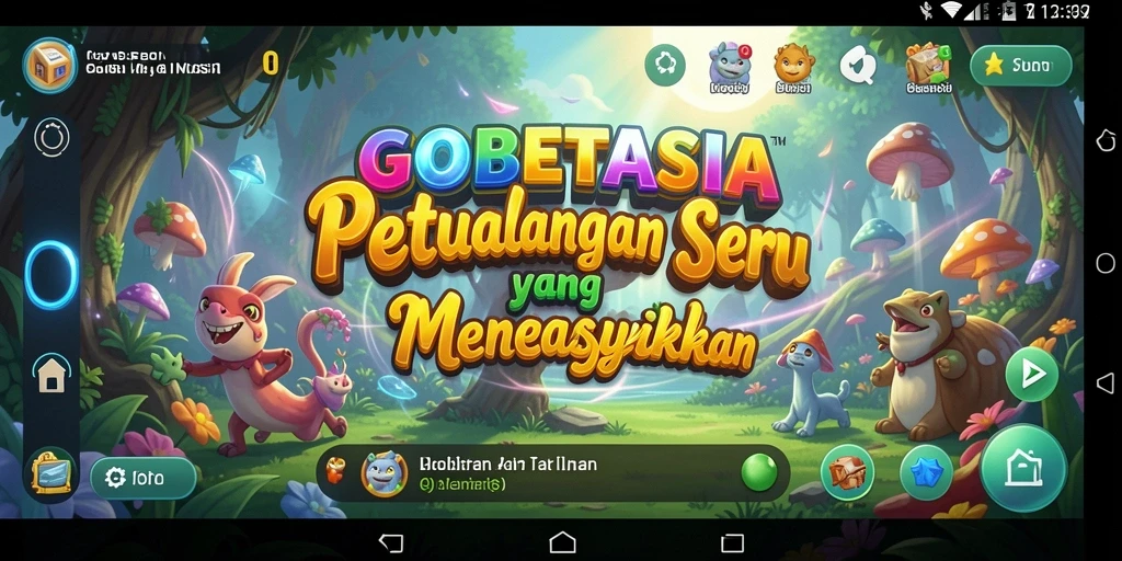 Tampilan gameplay seru dari GOBETASIA yang penuh petualangan.
