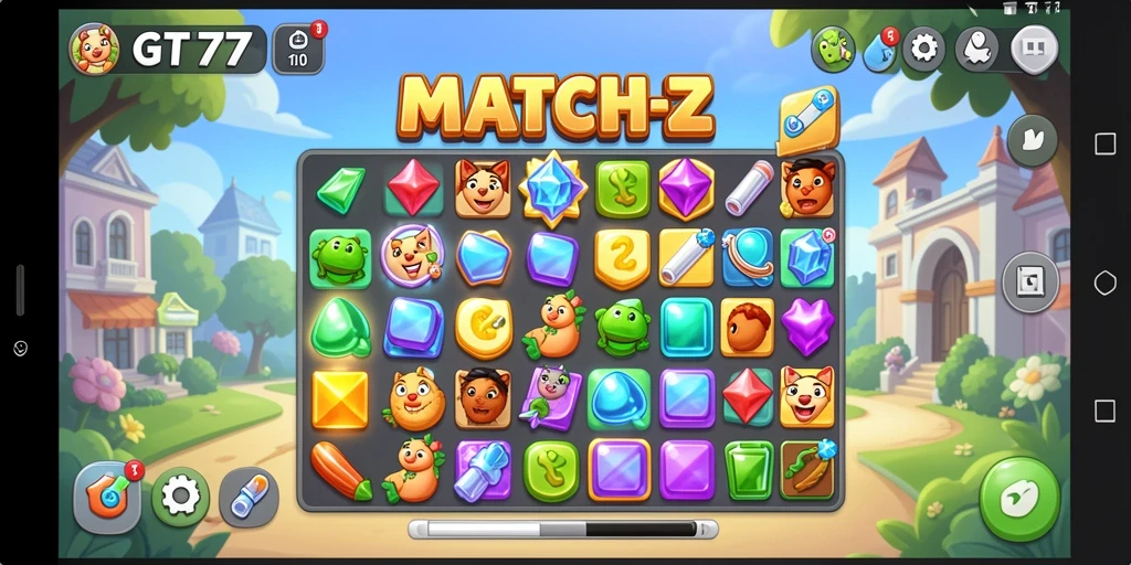 Tampilan gameplay GT777 yang penuh warna dan menarik.