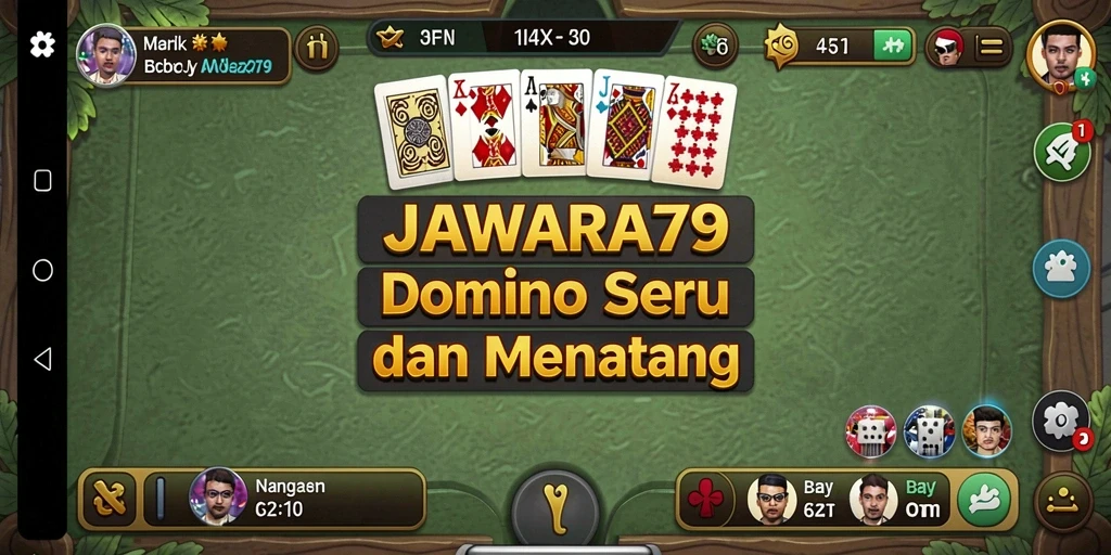 Tampilan gameplay Domino yang menarik di JAWARA79.