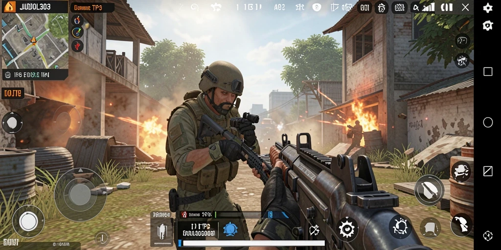 Tangkapan layar menampilkan aksi gameplay menegangkan di JUDOL303.