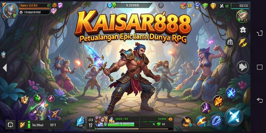 Tampilan imersif dari gameplay RPG KAISAR888 dengan petualangan epik.