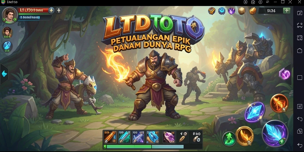 Screenshot LTDTOTO menampilkan aksi seru dalam gameplay RPG yang mendebarkan.
