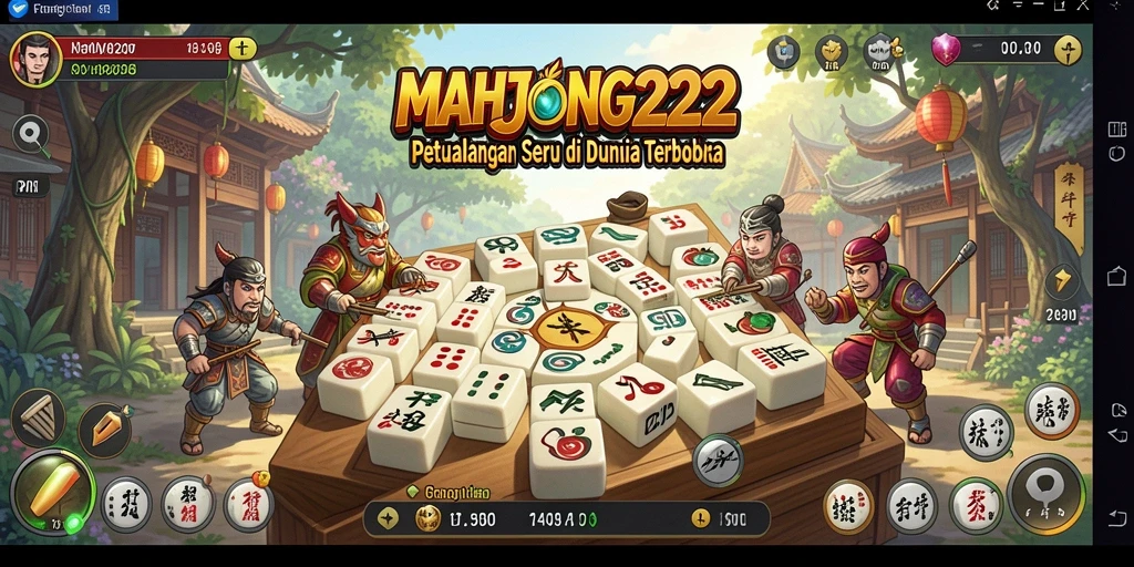 Tampilan gameplay MAHJONG222 memperlihatkan dunia yang luas dan interaktif.