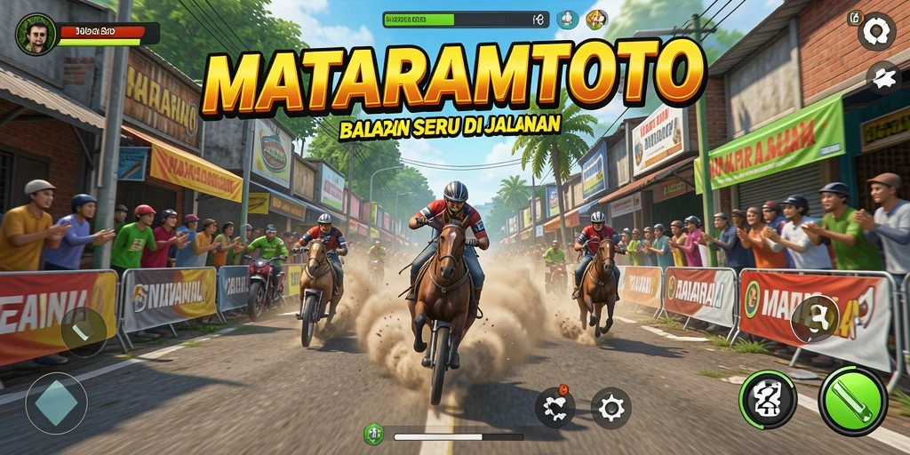 Tampilan mendebarkan dari gameplay balap mobil di MATARAMTOTO.