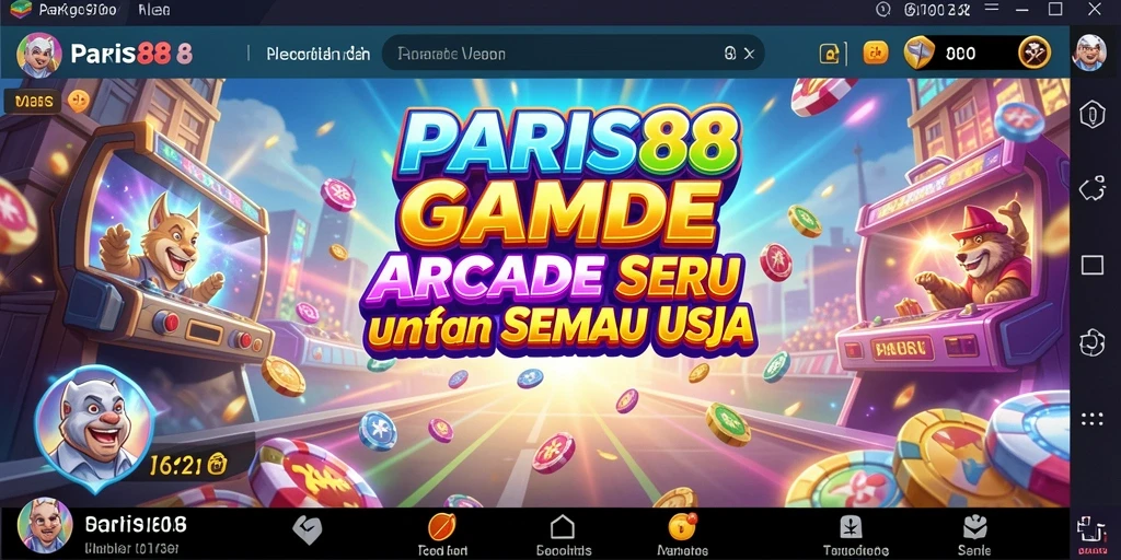 Tampilan seru gameplay PARIS88 dengan tantangan yang menarik.