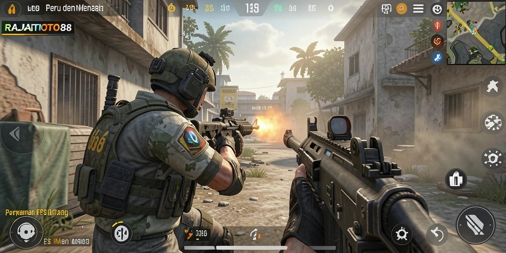 Tampilan gameplay RAJATOTO88 yang menegangkan dan penuh aksi.