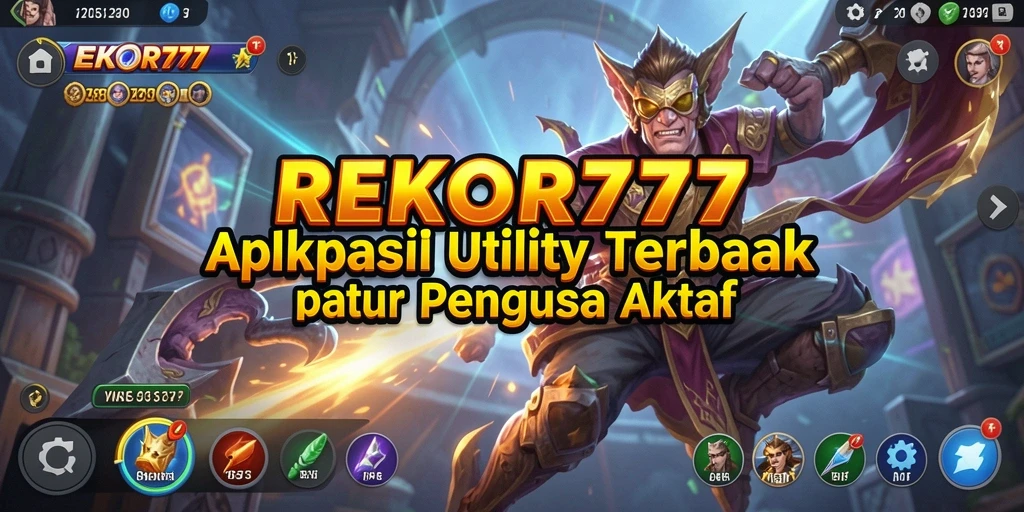 Tampilan antarmuka utama REKOR777 yang menarik dan fungsional.