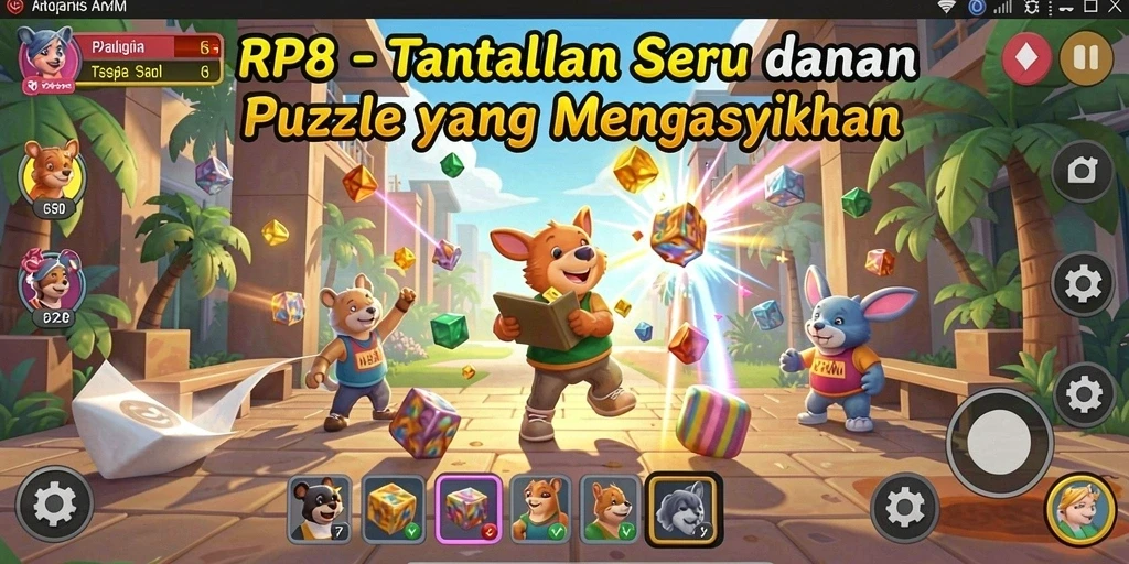 Screenshot menampilkan gameplay seru dan menantang dari RP8.