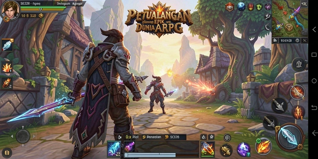 Screenshot menunjukkan aksi pertarungan epik dalam <strong>SE328</strong>.