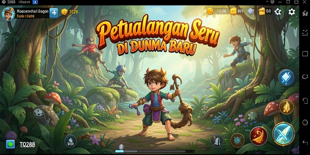 Screenshot gameplay TO288 yang menampilkan aksi petualangan luar biasa.