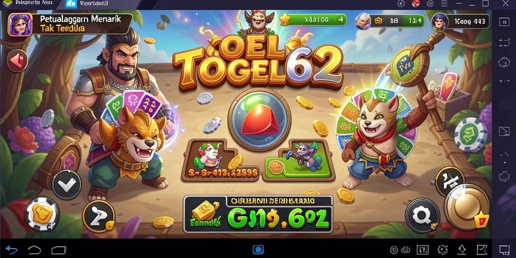 Screenshot gameplay menunjukkan petualangan mendebarkan di dunia TOGEL62.